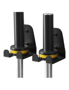 Soporte Vertical para Barra Olímpica JNIHEEP - Metal Negro 2 Pcs