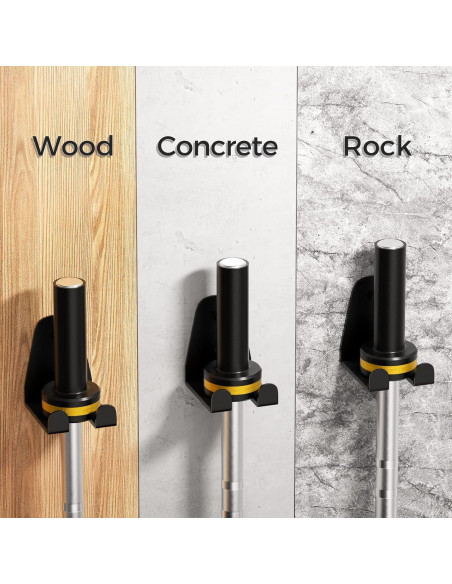 Soporte Vertical para Barra Olímpica JNIHEEP - Metal Negro 2 Pcs