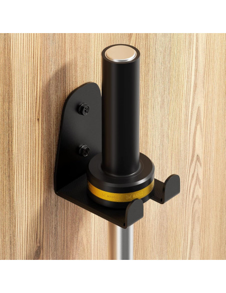 Soporte Vertical para Barra Olímpica JNIHEEP - Metal Negro 2 Pcs