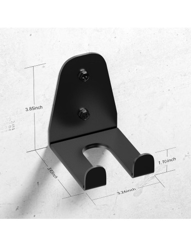 Soporte Vertical para Barra Olímpica JNIHEEP - Metal Negro 2 Pcs