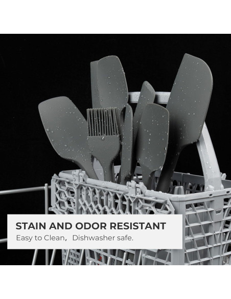 Brocha de Silicona Elihome para Basting 22.2 cm Gris Oscuro