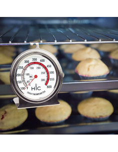 Termómetro de horno HIC Kitchen 2.5" acero inoxidable preciso 2