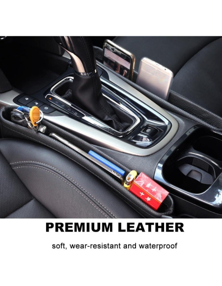 Bolsillos Organizadores Tumecos para Asientos de Coche Beige - 2 Piezas