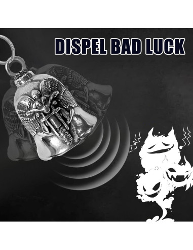 Campana de Motocicleta Ángel Guardián Mediana - Amuleto de Seguridad