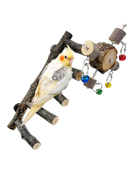 Escalera de Madera Natural BNOSDM 31.75 cm para Aves