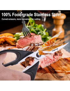 Tijeras de Cocina ARCHIKING 22.86cm Acero Inoxidable con Funda 2