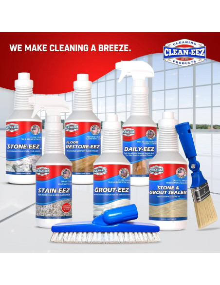 Combo Sellador de Lechada Clean-eez 32 oz + Cepillo Ergonómico