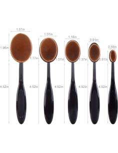 Cepillos de Mezcla de Tinta UNIMEIX - 5 Piezas Ergonómicos 2