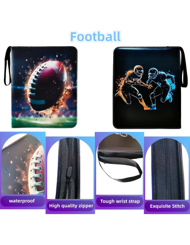 Carpeta de Tarjetas de Fútbol KOPOGTY 720 Bolsillos 40 Páginas