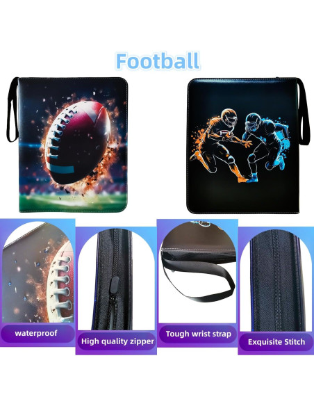 Carpeta de Tarjetas de Fútbol KOPOGTY 720 Bolsillos 40 Páginas