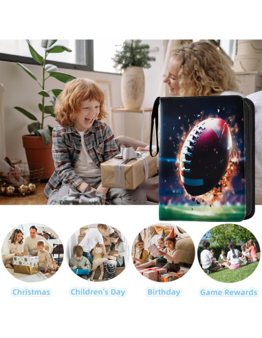 Carpeta de Tarjetas de Fútbol KOPOGTY 720 Bolsillos 40 Páginas