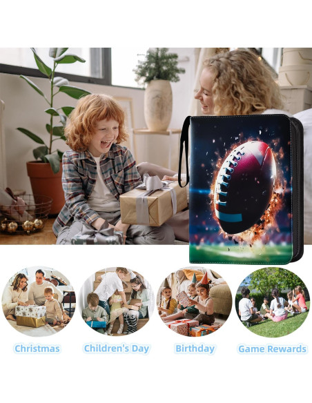 Carpeta de Tarjetas de Fútbol KOPOGTY 720 Bolsillos 40 Páginas