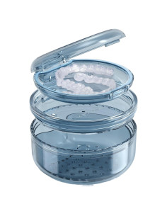 Estuche 2 en 1 para Dentaduras Anlantrade Azul