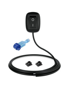 Interruptor de botón tipo pasta Gebildet 12V-220V 10A Negro