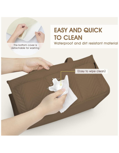 Organizador de Pañales Skycase Marrón Plegable 37x22x17 cm