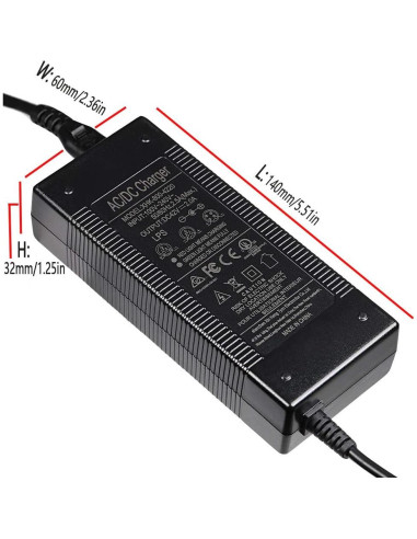 Adaptador de corriente Mouow 42V 2A 3 clavijas para Pocket Mod
