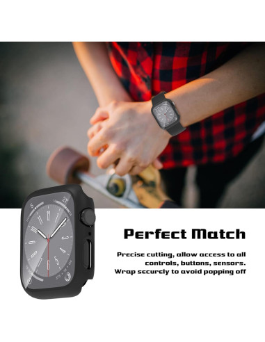 Funda Protectora para Apple Watch 40mm EWUONU con Vidrio Templado