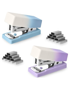 Grapadora Mini Temiary 2 Pcs con 800 Grapas Estándar 24/6