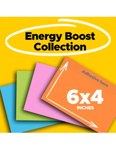 Notas Post-it Súper Adhesivas 8 Blocs 15.24x10.16cm Energía Impulso 2