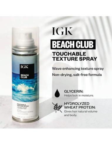 Spray de Textura IGK Beach Club 50 ml - Volumen y Fijación