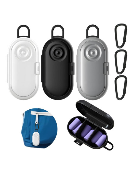 Estuches para Tapones de Oído VEINARDYL 3 Pcs Portátil