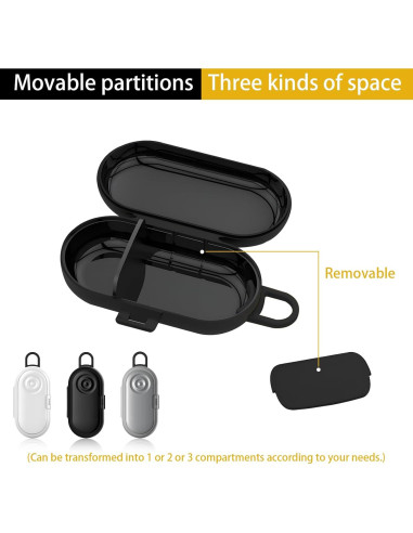 Estuches para Tapones de Oído VEINARDYL 3 Pcs Portátil