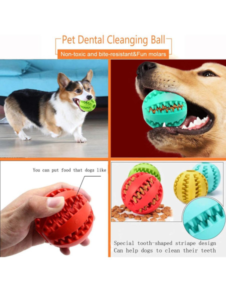 Pelota de Juguete para Perros Sunglow - Limpieza de Dientes 6cm