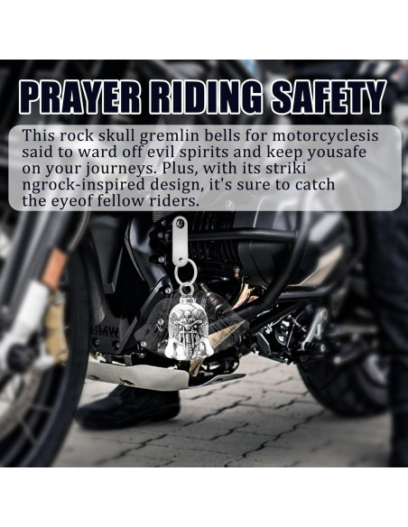 Campana de Motocicleta Ángel Guardián Mediana - Amuleto de Seguridad