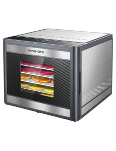 Deshidratador VIVOHOME 6 Bandejas Acero Inoxidable 400W