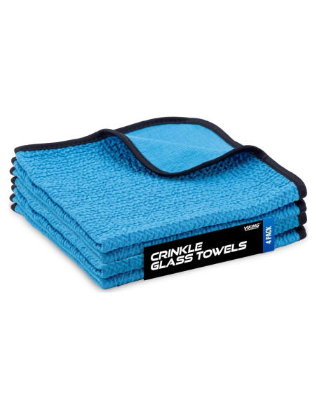 Paño de Microfibra VIKING 4 Piezas 40.64x40.64cm Azul