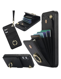 Funda de Cartera Ninki para Samsung Galaxy S24 Plus Negra