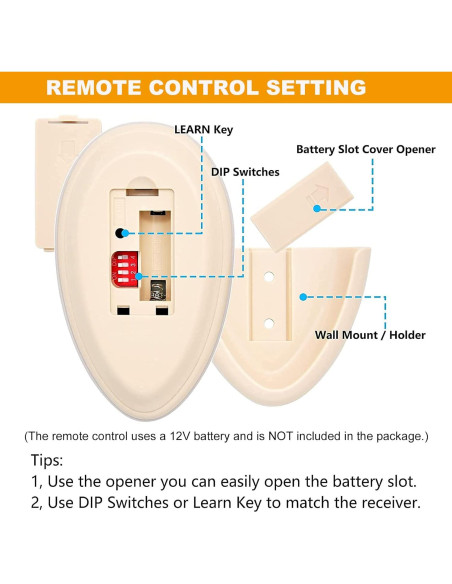 Control Remoto FAN35T para Ventilador de Techo Breeze Bay, 3 Velocidades