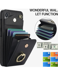 Funda de Cartera Ninki para Samsung Galaxy S24 Plus Negra 2