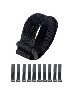 Correas de Cable Reutilizables HUAPX 2.5x20 cm Paquete de 10