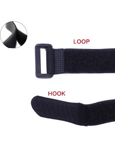 Correas de Cable Reutilizables HUAPX 2.5x20 cm Paquete de 10 2