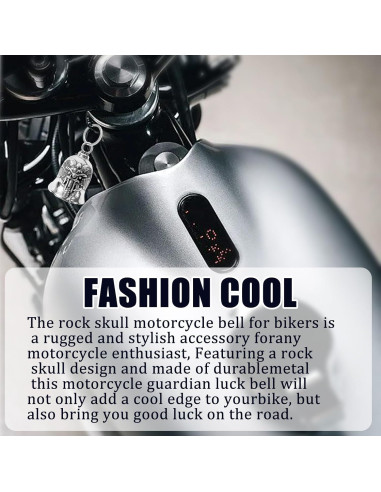 Campana de Motocicleta Ángel Guardián Mediana - Amuleto de Seguridad