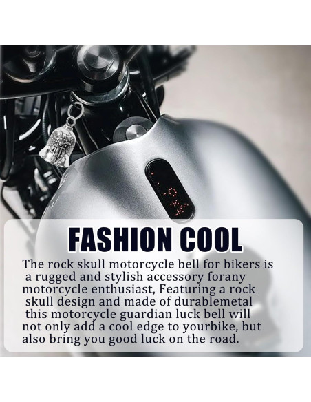 Campana de Motocicleta Ángel Guardián Mediana - Amuleto de Seguridad