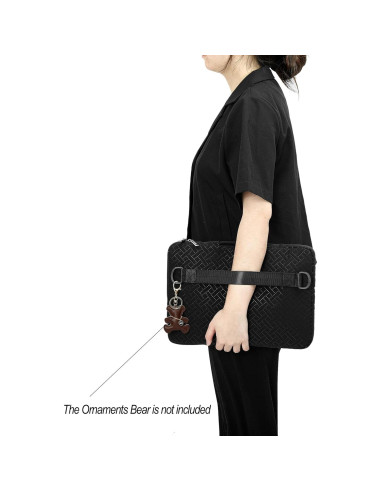 Funda para Laptop Kinmac 360 Protectora Relieve Negro 12-13.3"