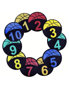 Marcadores de Baloncesto Nuburbur 10Pcs 22.86cm Antideslizantes