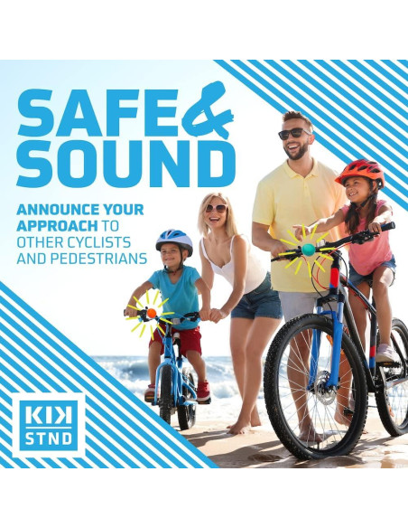 Campana de Bicicleta Clásica Kickstand 55mm Azul Egeo