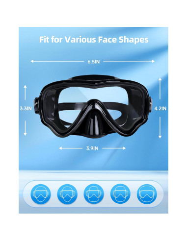 Gafas de natación VegoVia SW01 con cubierta para nariz 180