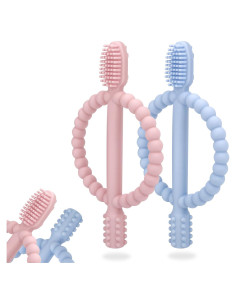 Mordedores de Dentición para Bebés MISSLILI - Silicona Suave 2 Piezas