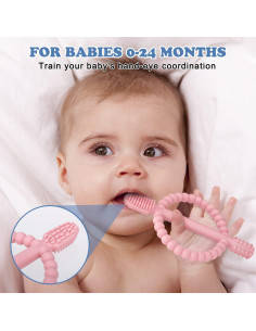 Mordedores de Dentición para Bebés MISSLILI - Silicona Suave 2 Piezas 2