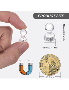 66 Imanes de Empuje Magnéticos GoClimber para Nevera y Oficina 2