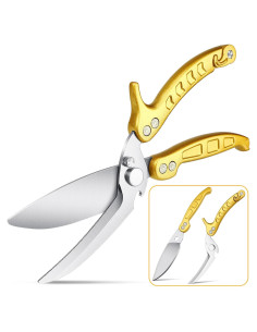 Tijeras de Cocina DRAGON RIOT Acero Inoxidable Dorado 25cm