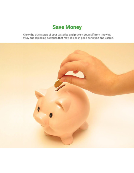 Probador de Baterías Tenergy T-333 LCD Universal Multiusos