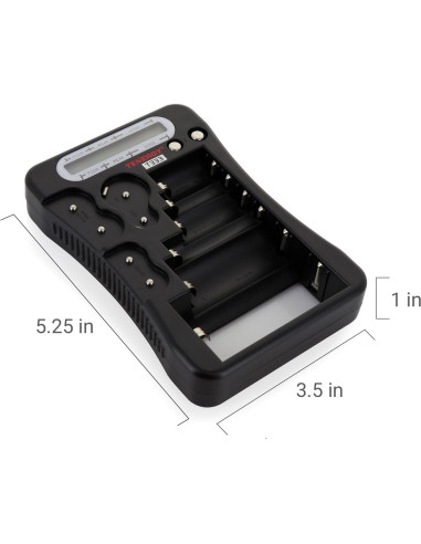 Probador de Baterías Tenergy T-333 LCD Universal Multiusos