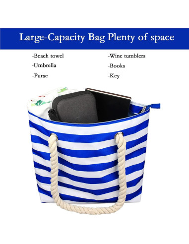 Bolsa de Vino YOOMIK para 2 Botellas Aislada Rayas Azules