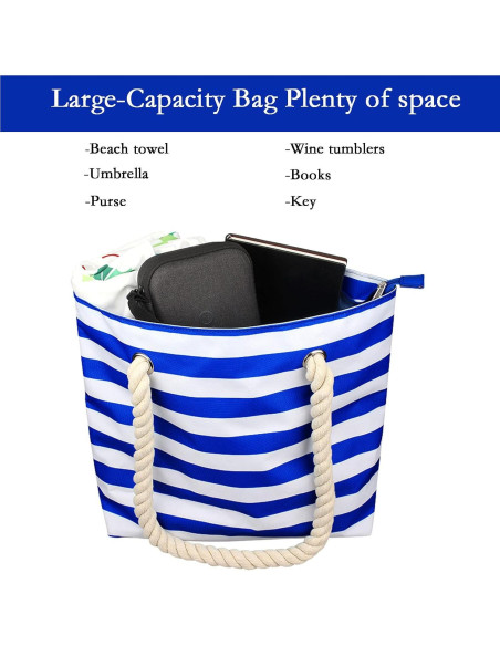 Bolsa de Vino YOOMIK para 2 Botellas Aislada Rayas Azules