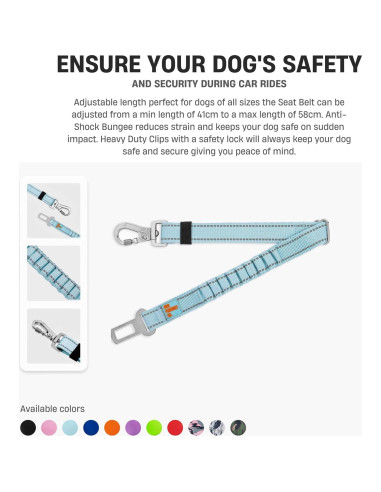 Cinturón de Seguridad para Perros Dog Friendly Co. Negro Ajustable